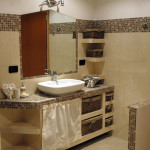 Bagno stanza arancio